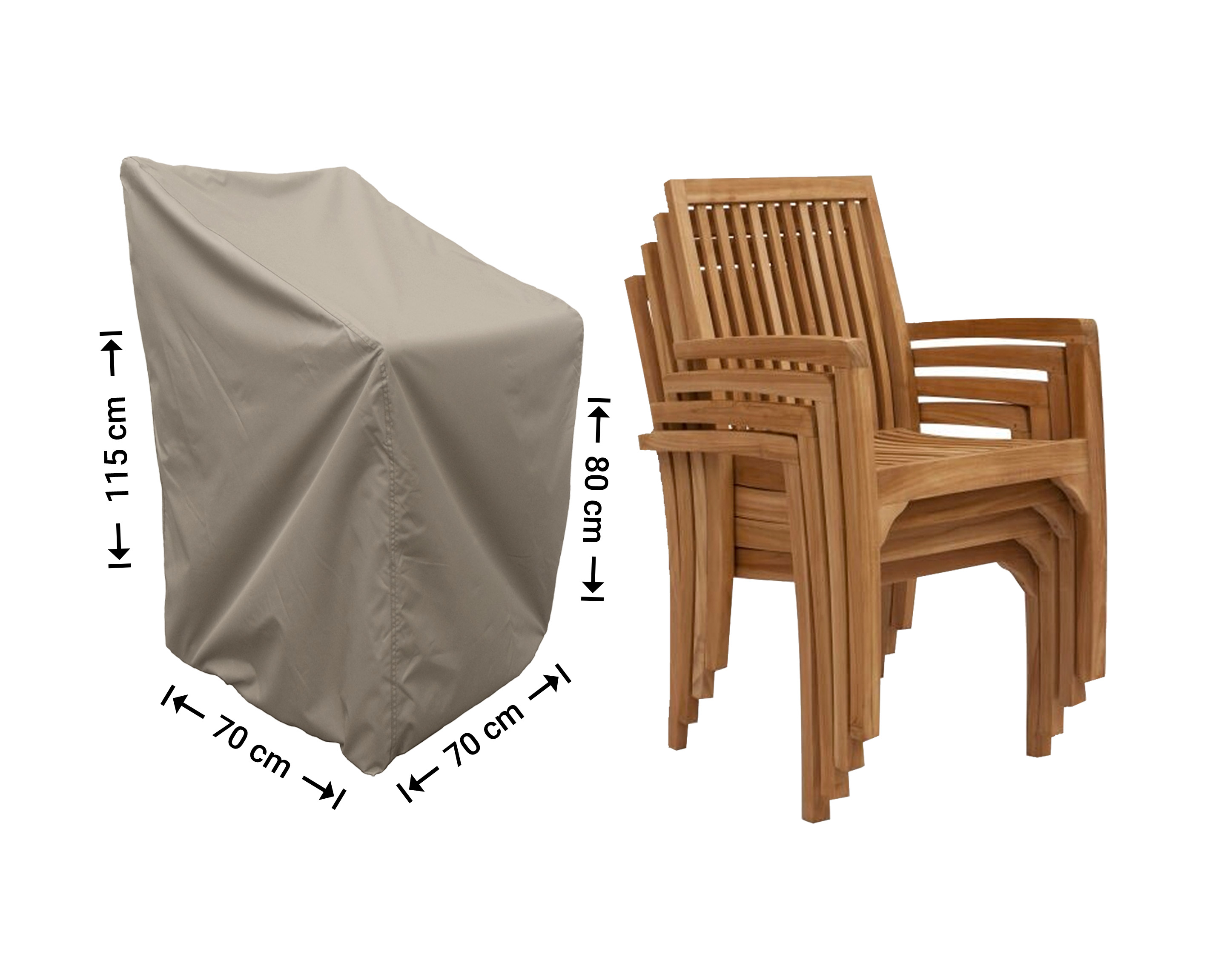 Raffles Covers hoes voor stapelstoelen