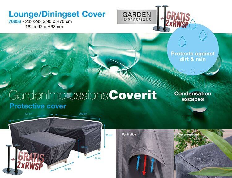 70856-hoes-voor-complete-hoek-met-tafelbxy0RYqe9AK2H Tuinmeubelhoes voor een L-vormige loungeset met hocker, 293 x 233 H: 70 cm