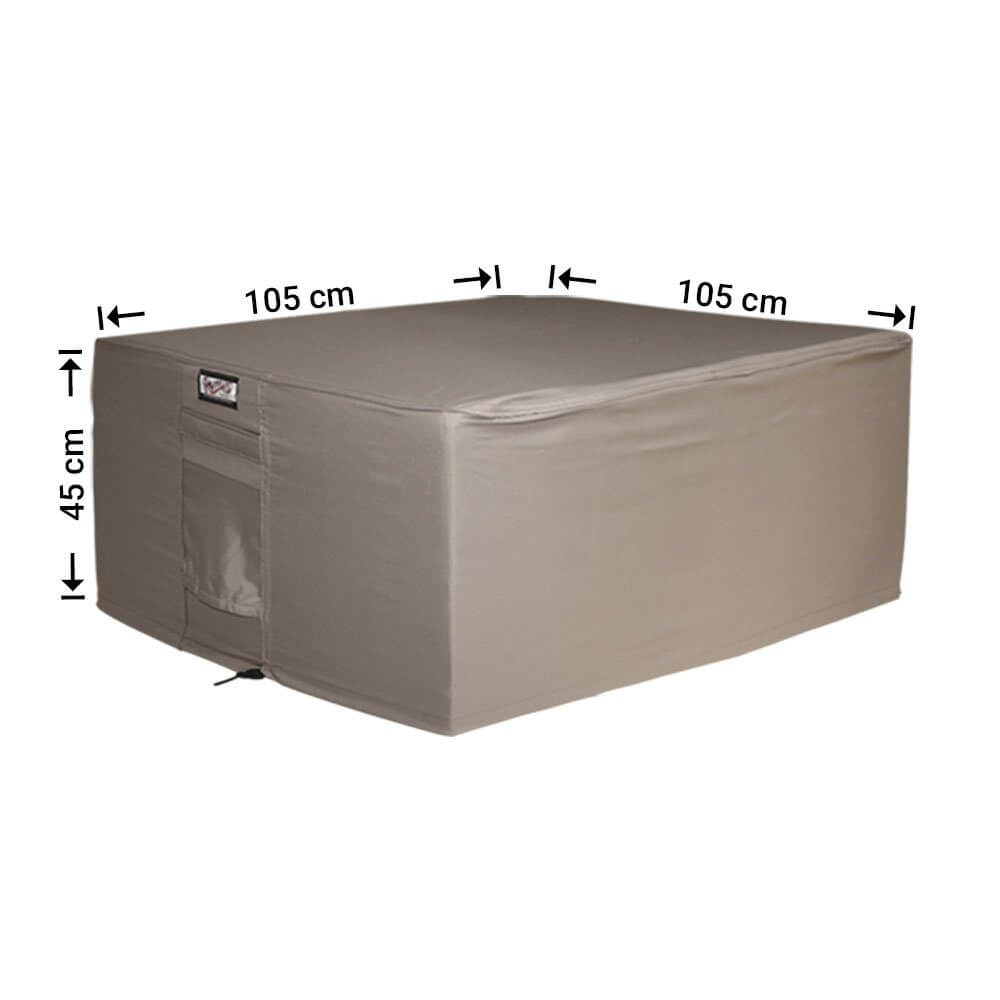 rfs105105xhSNzfHMJ8hHTa1mp2Rzpzsvud Afdekhoes voor voetenbank 105 x 105 H: 45 cm