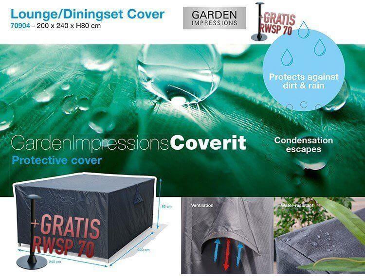 Garden Impressions cover lounge-/tuinset 240 x 200