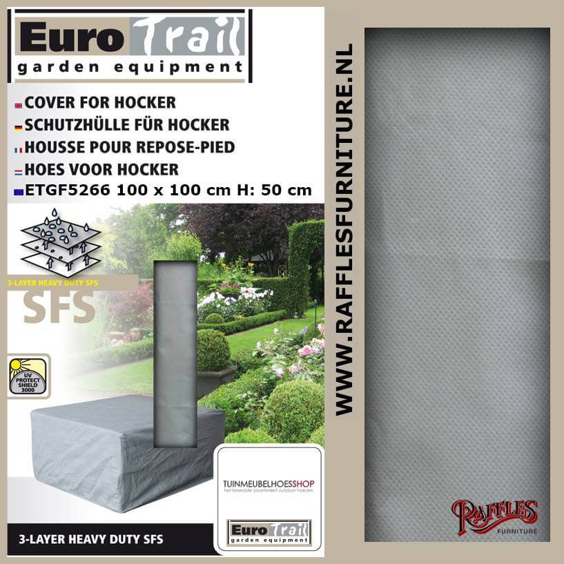 Hoes voor lounge tafel 100 x 100 H: 50 cm