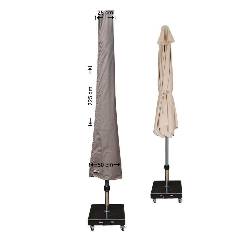 RUS225-completeMhlir1wXzMt1x Parasol afdekhoes hoogte 225 cm