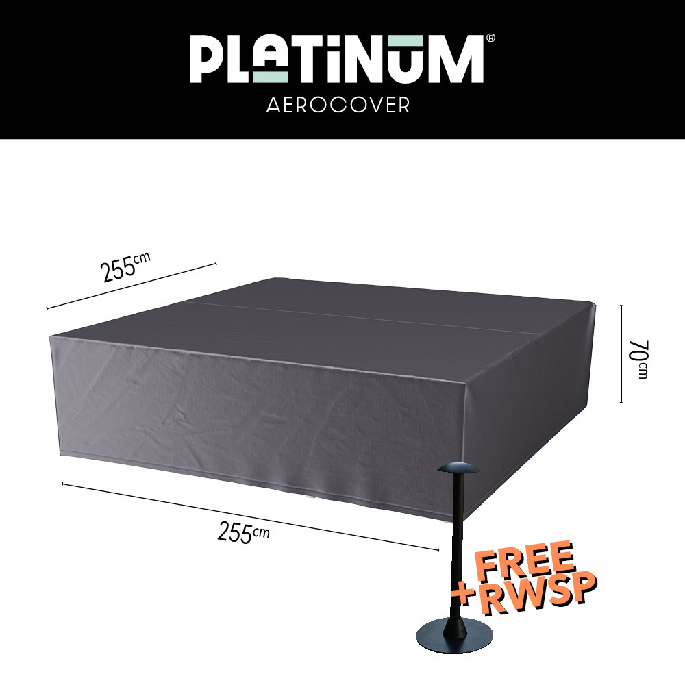 Hoes voor loungeset 255 x 255 H: 70 cm Hoes voor loungeset 255 x 255 H: 70 cm