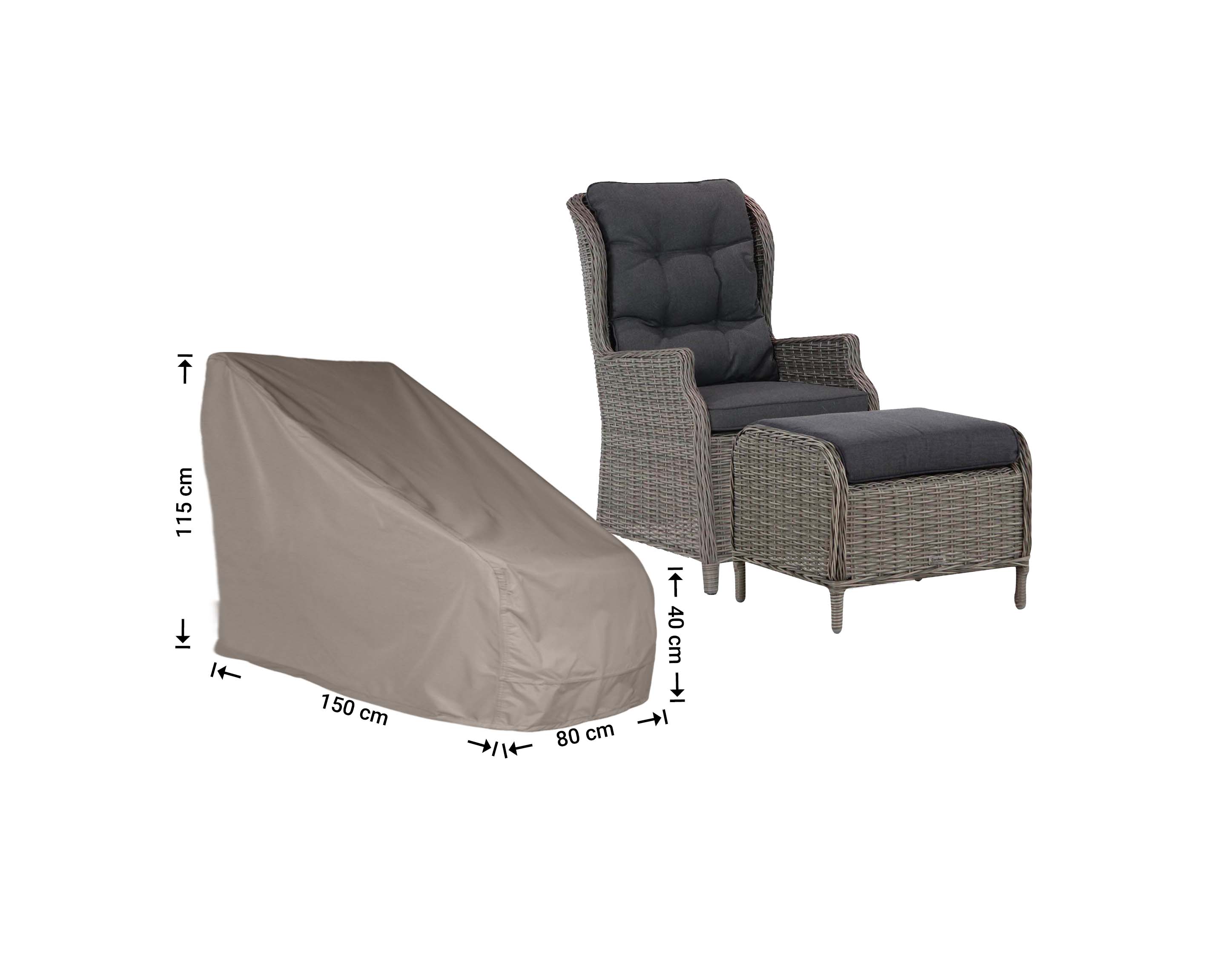 RADJC150_hoes-afmeting-meubelq9r9fUQKbSVxw Hoes voor tuinstoelen met voetenbank 150 x 80 H: 115/40 cm