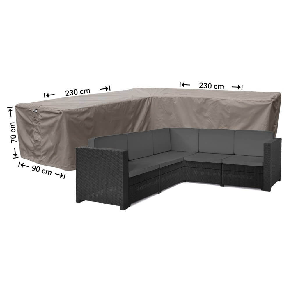 Raffles Covers hoekbank hoes L-vorm voor gelijke zijden