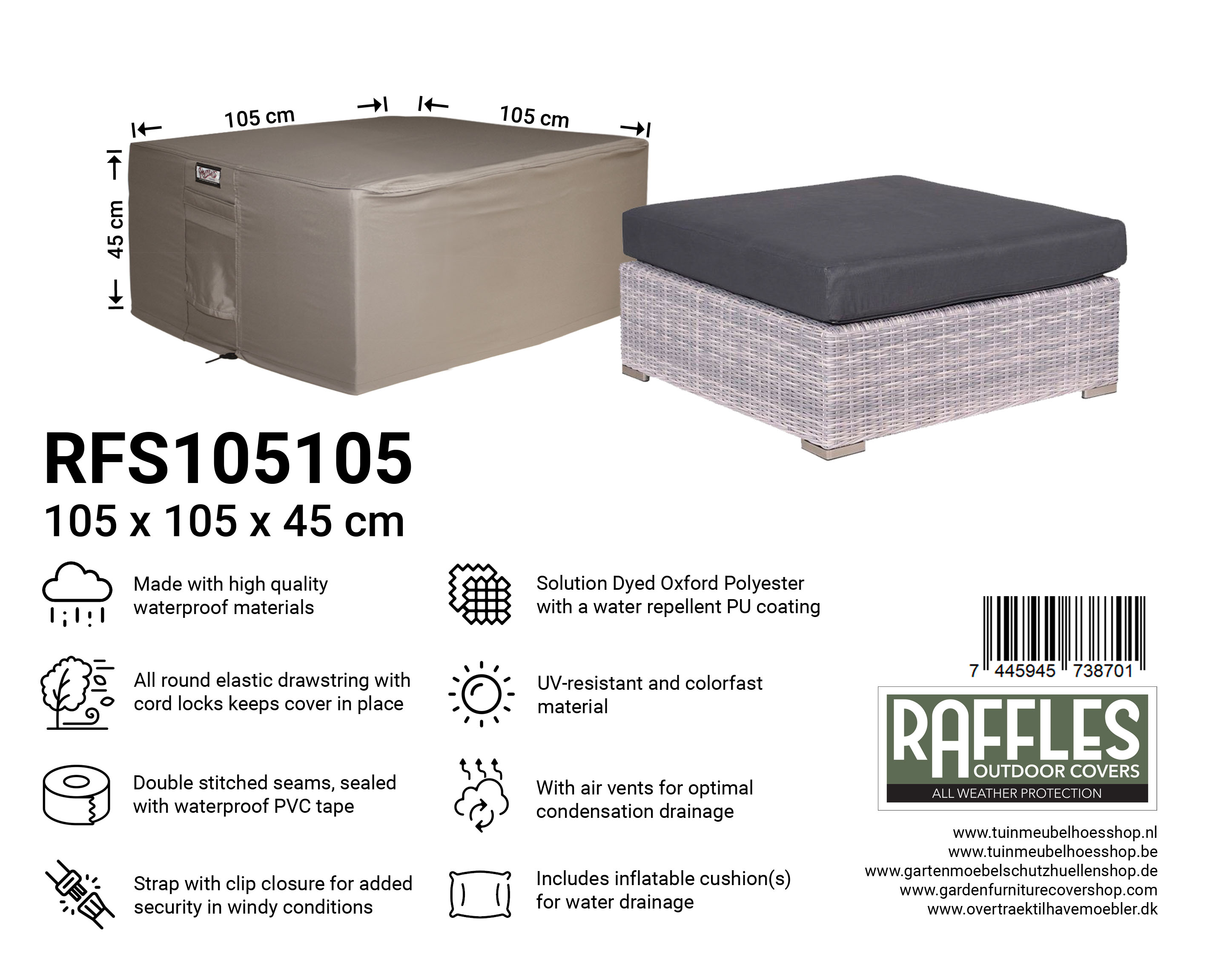 RFS105105_7445945738701nn15HlVu9G0rc RFS105105 hoes vierkante hocker 105 x 105 H: