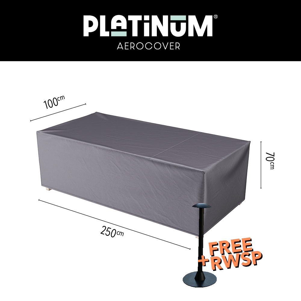 Rechthoekige hoes 250 x 100 H: 70 cm Rechthoekige hoes 250 x 100 H: 70 cm