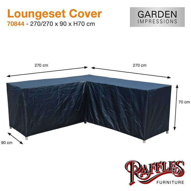 Hoes hoeklounge 270 x 270 H: 70 cm