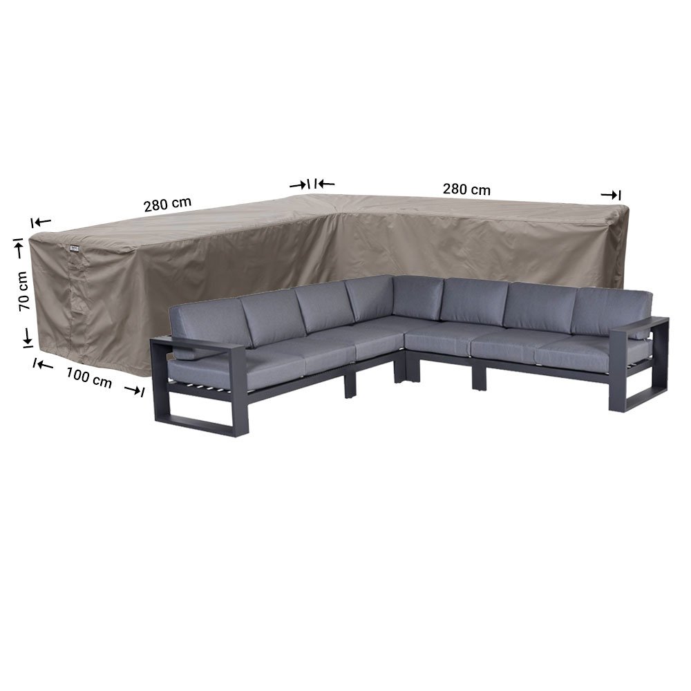 Raffles Covers hoekbank hoes L-vorm voor gelijke zijden