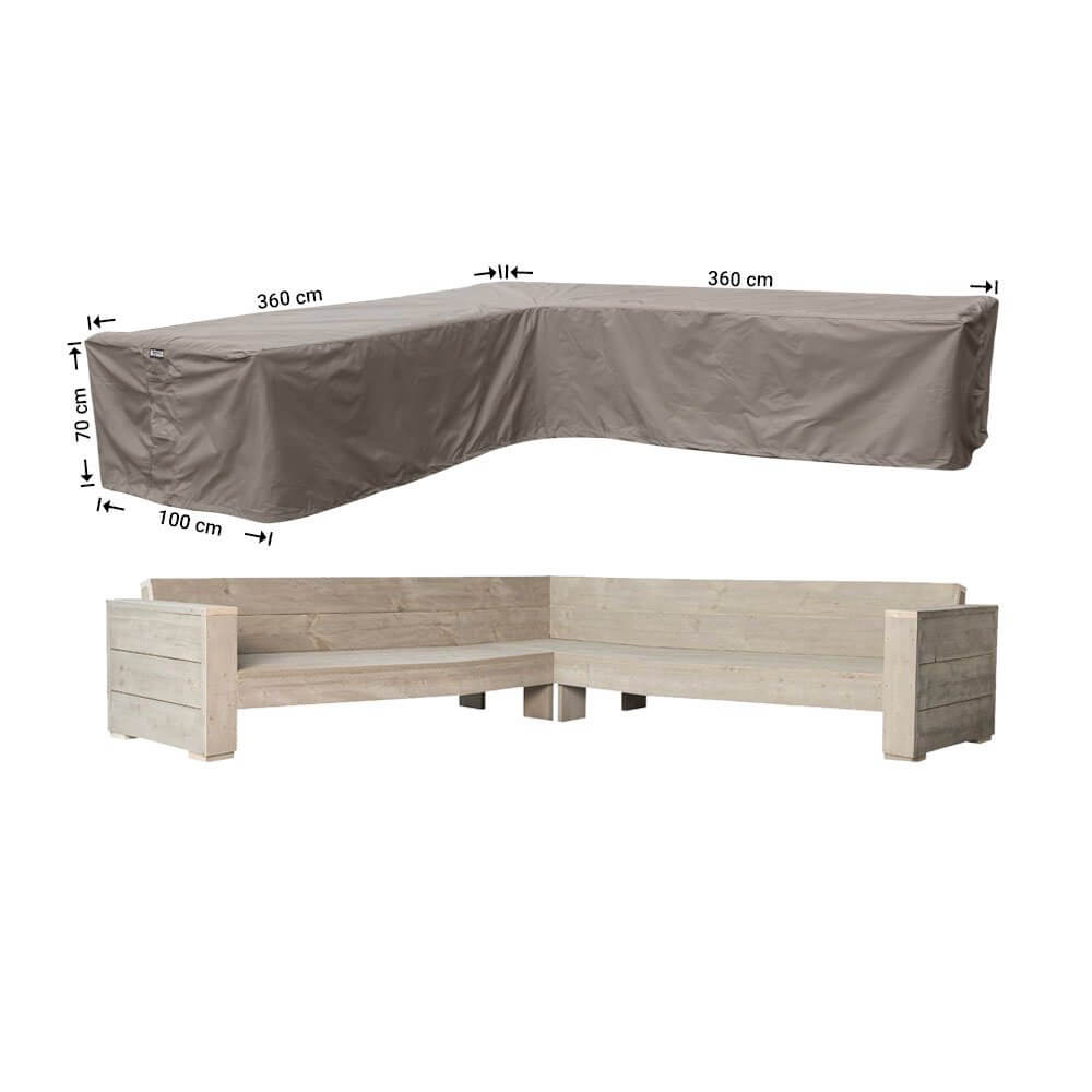 Raffles Covers hoekbank hoes L-vorm voor gelijke zijden