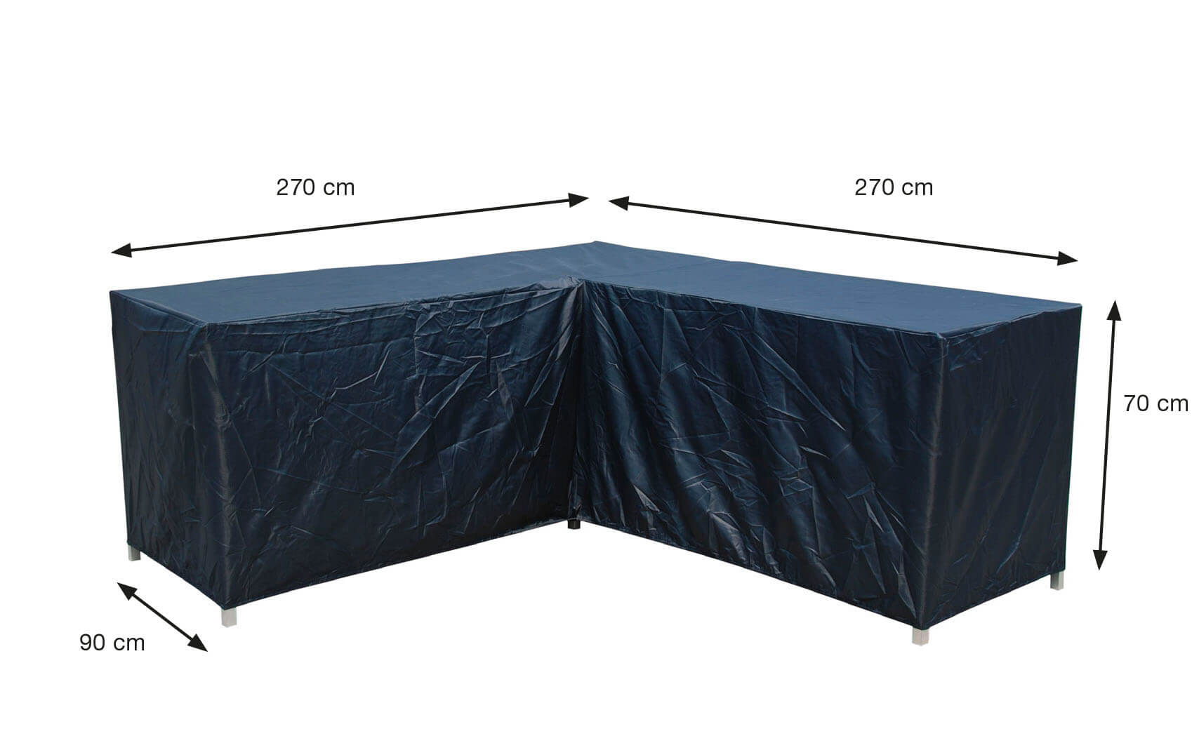 Hoes hoeklounge 270 x 270 H: 70 cm