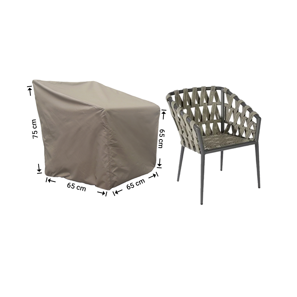 Hoes kleine tuinstoel 65 x 65 H: 75/60 cm