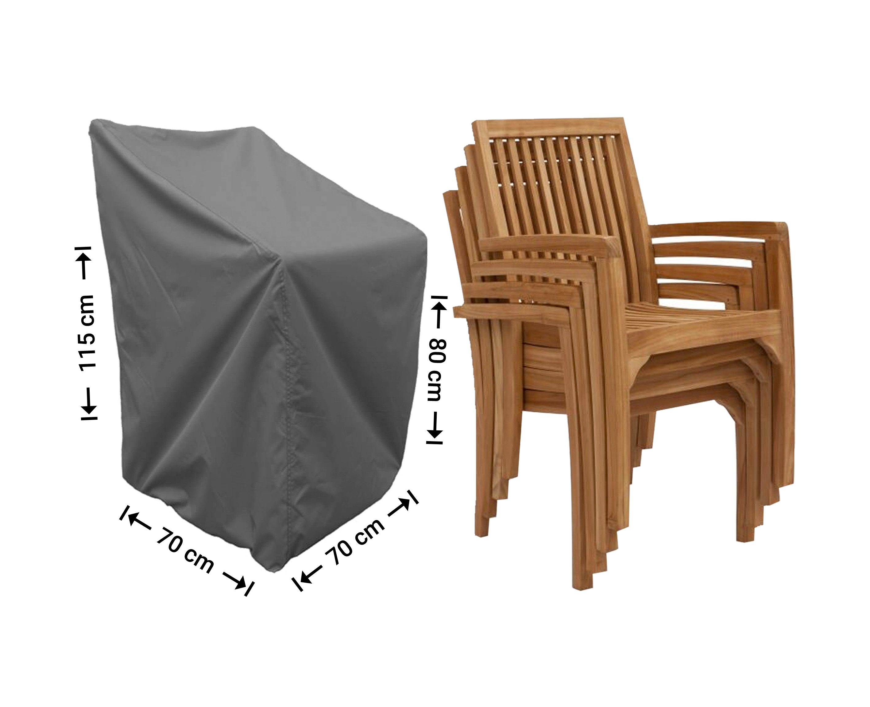 Raffles Covers hoes voor stapelstoelen