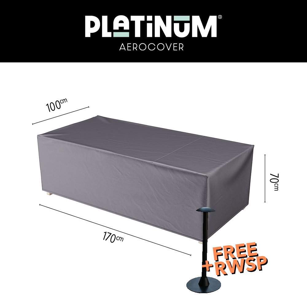 Hoes voor tafel of loungebank 170 x 100 H: 70 cm Hoes voor tafel of loungebank 170 x 100 H: 70 cm