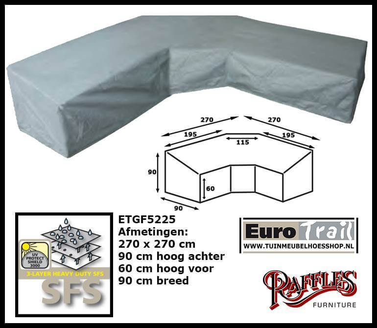 Dining loungesethoes 270 x 270 H: 90 / 60 cm