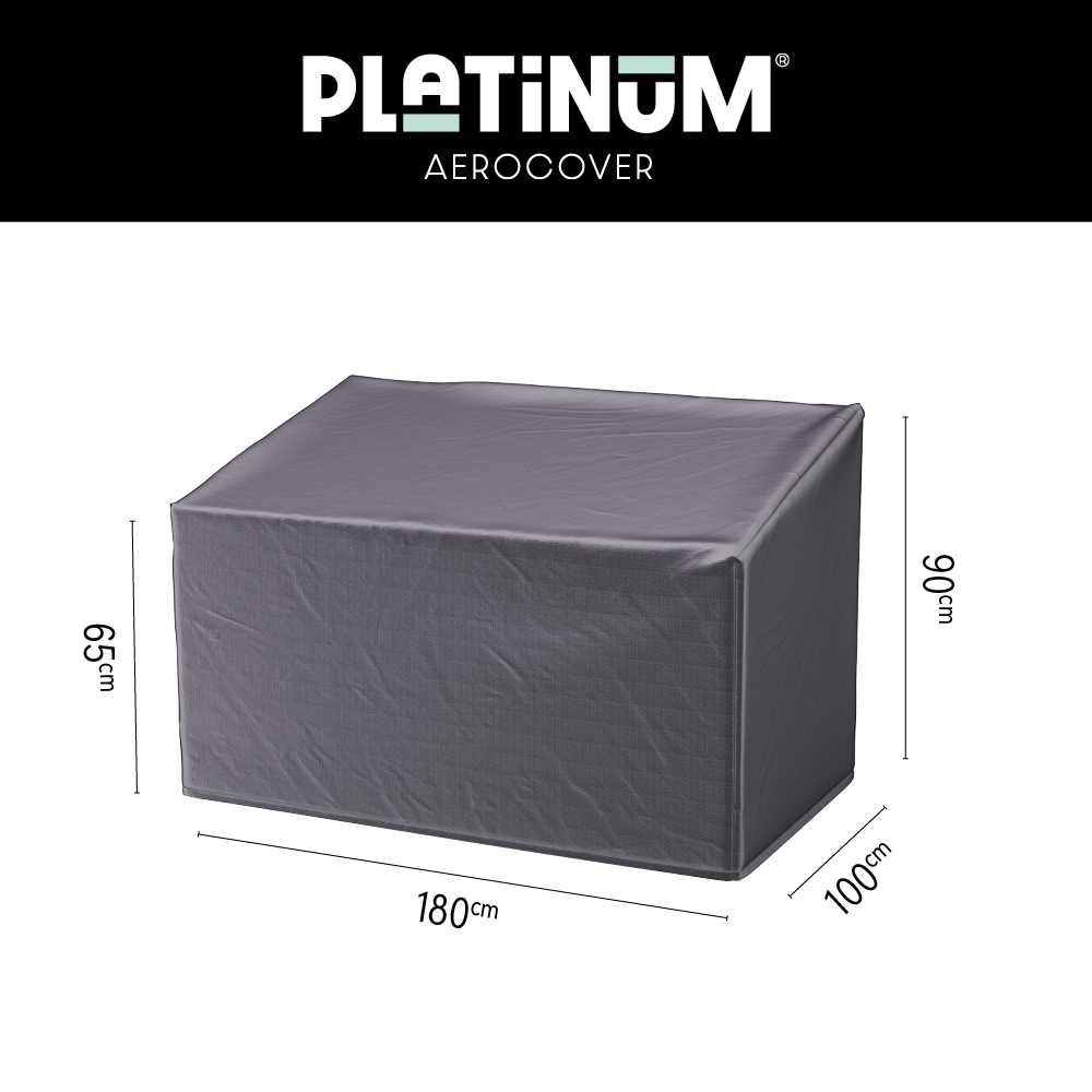 Loungebank afdekhoes  180 x 100 H: 65/90 cm