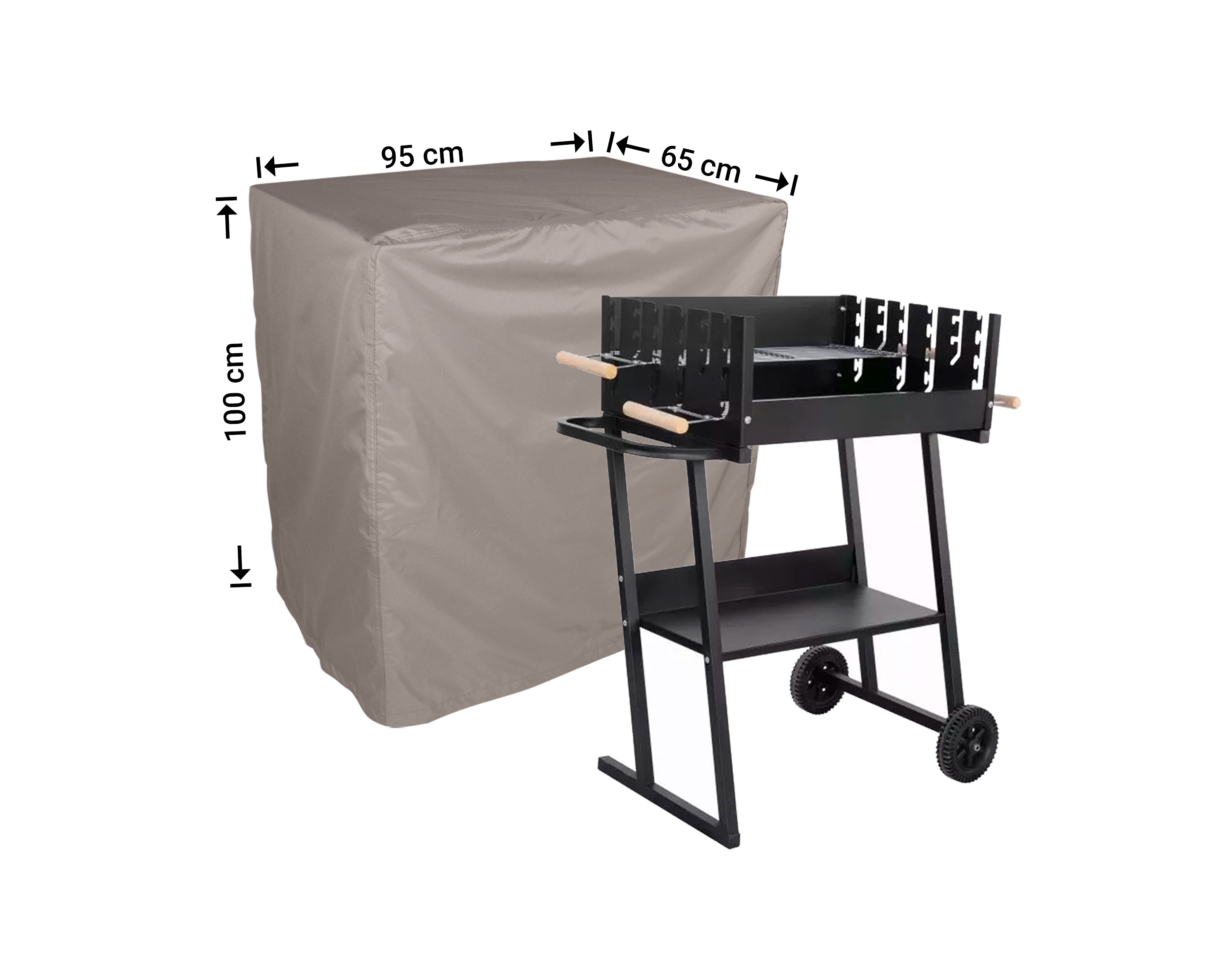 BBQ-hoes 95 x 65 H: 100 cm  BBQ-hoes 95 x 65 H: 100 cm