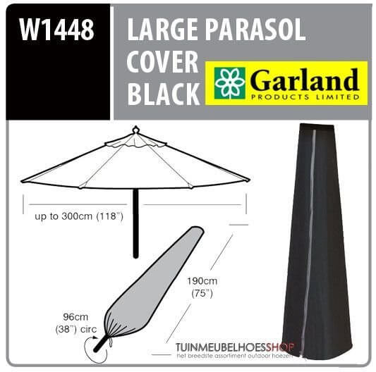 Beschermhoes voor een parasol H: 190 cm