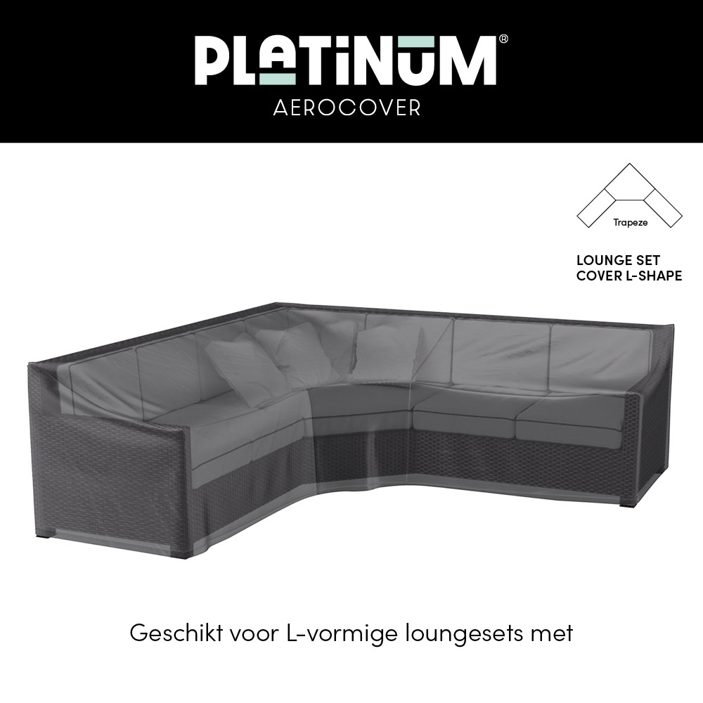 Hoes voor hoge hoekbank 300 x 300 H: 90 / 65 cm