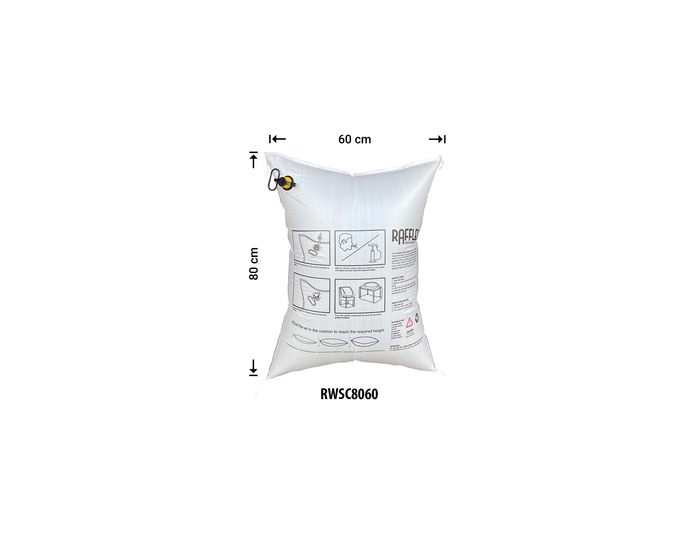 RWSC8060_detail Water Shedding Cushion 80 x 60 cm - RWSC8060