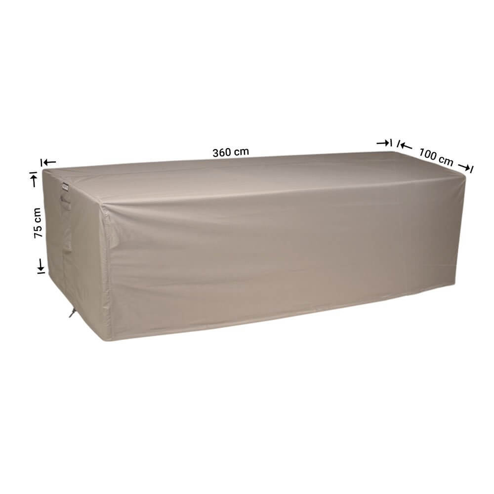 Beschermhoes grote loungebank 360 x 100 H: 75 cm