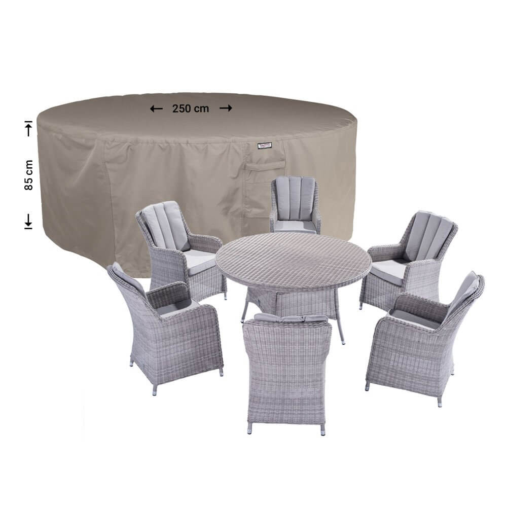 Ronde hoes voor tuinset 205 cm - Tuinmeubelhoesshop